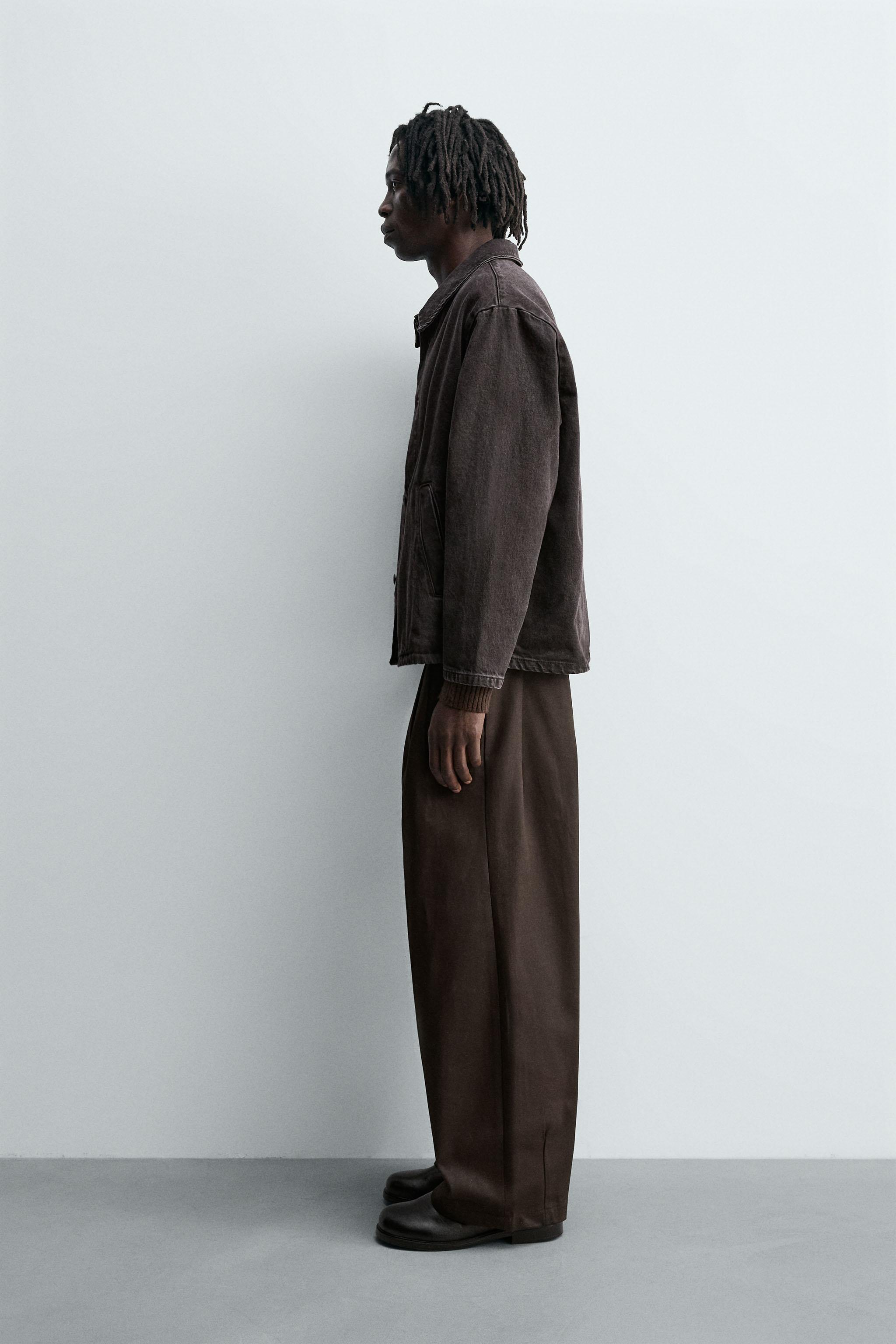 PLEATED CHINO PANTS